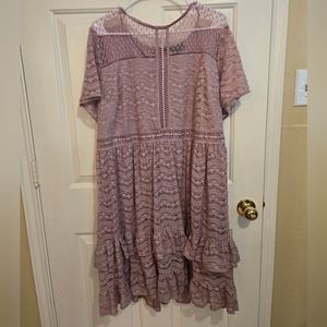 Lane Bryant Lavender Lace Dress